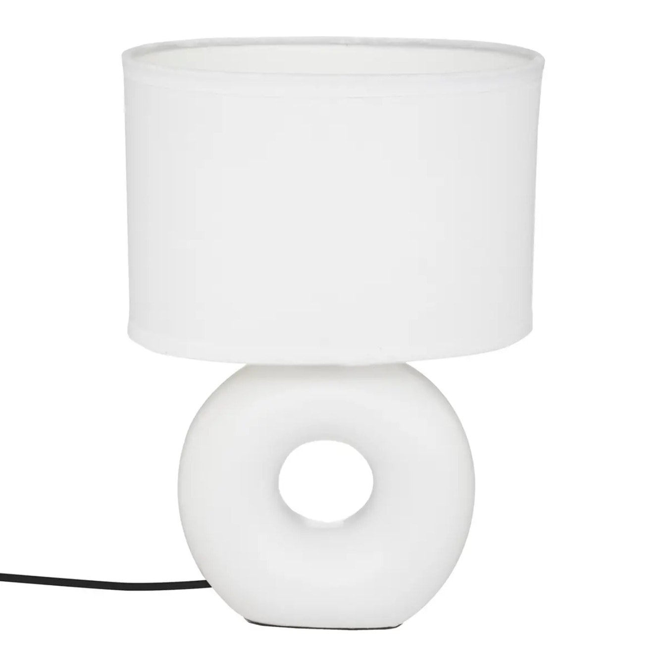 Lampe "Baru" blanche mate, céramique H26cm