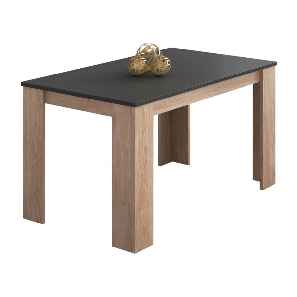 Mesa de comedor Berta 140 Roble - Grafito