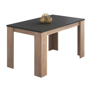 Mesa de comedor Berta 140 Roble - Grafito