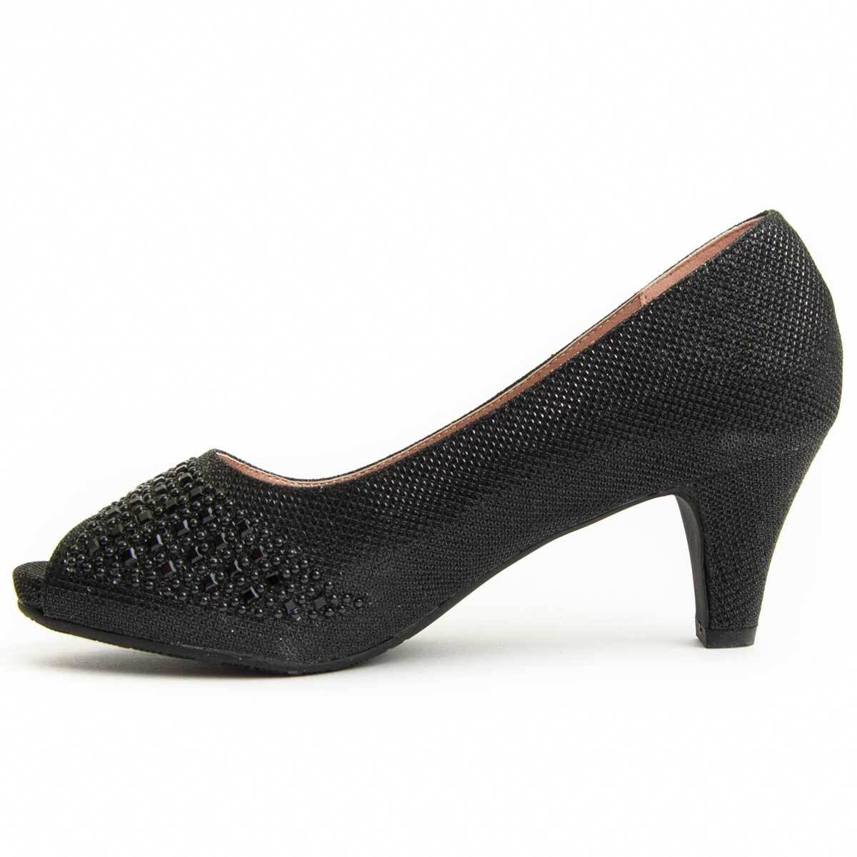 Zapato de tacón - Negro - Altura: 6 cm