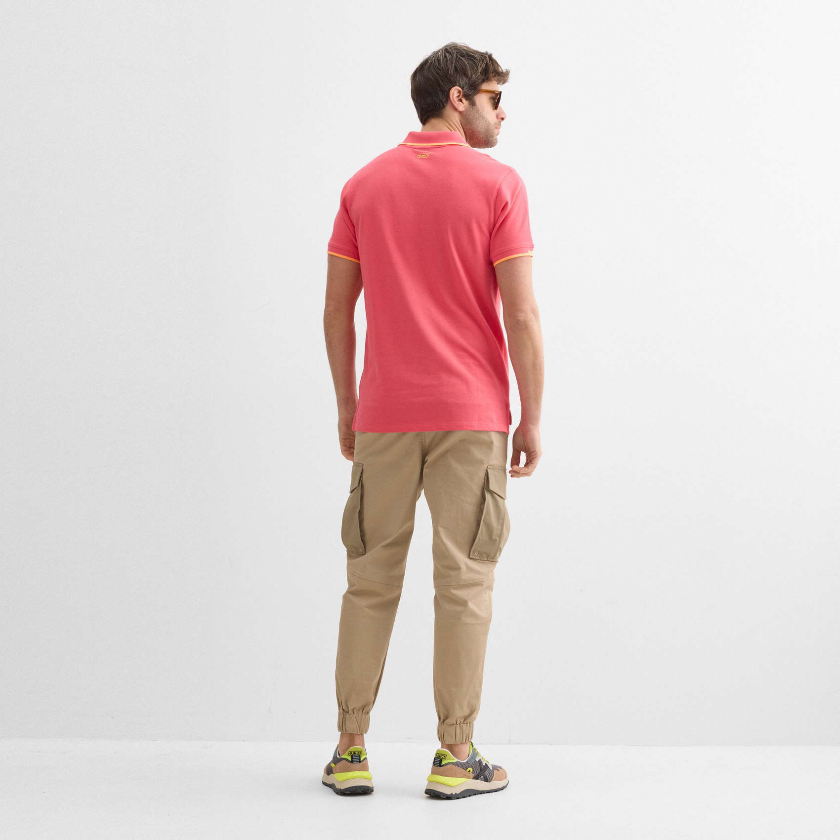 Polo MUNICH slam lifestyle de algodón rosa