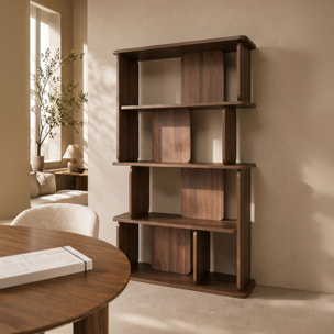 Etagère 110cm effet bois marron OREE