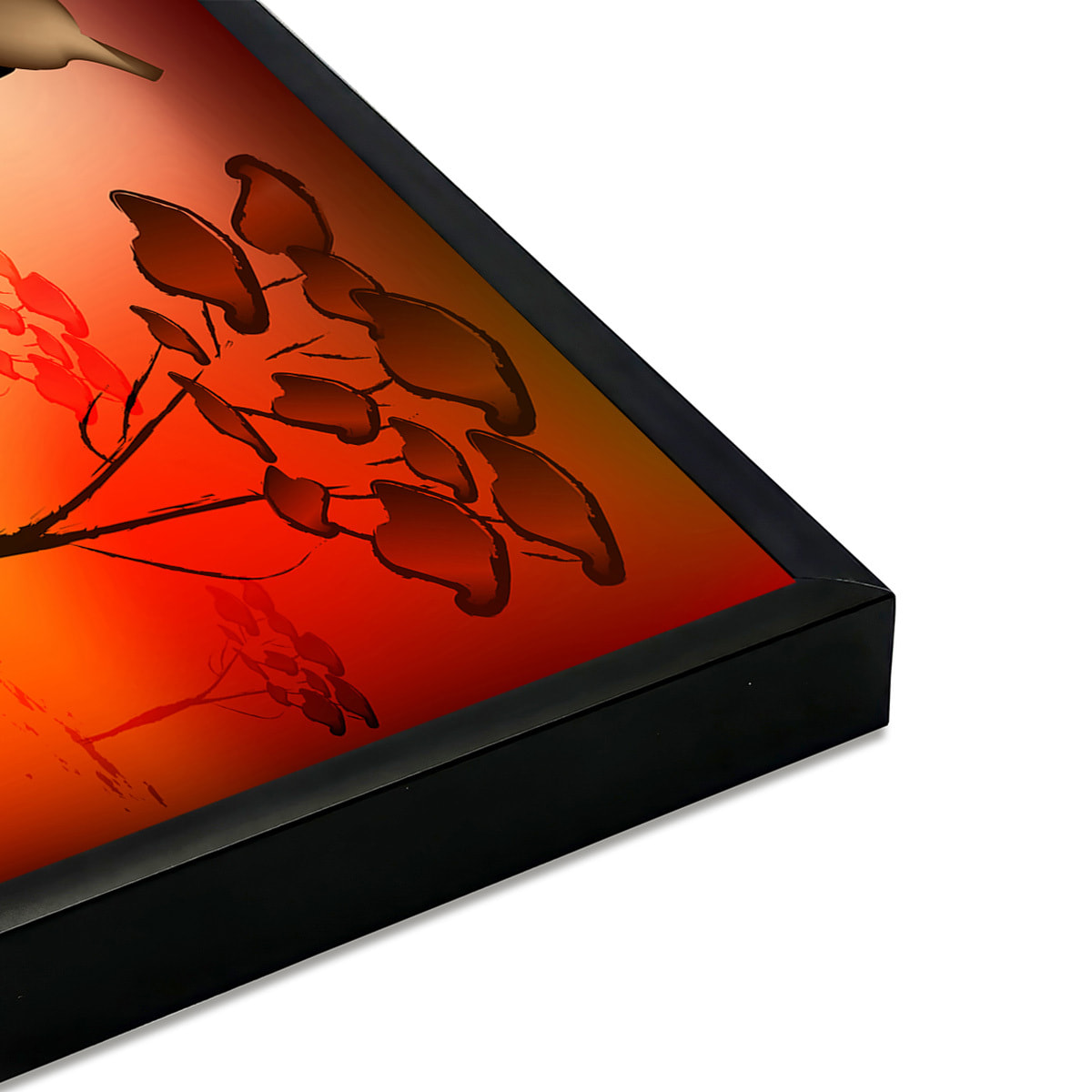 Affiche encadrée femmes africaines art Affiche + cadre en métal - Noir