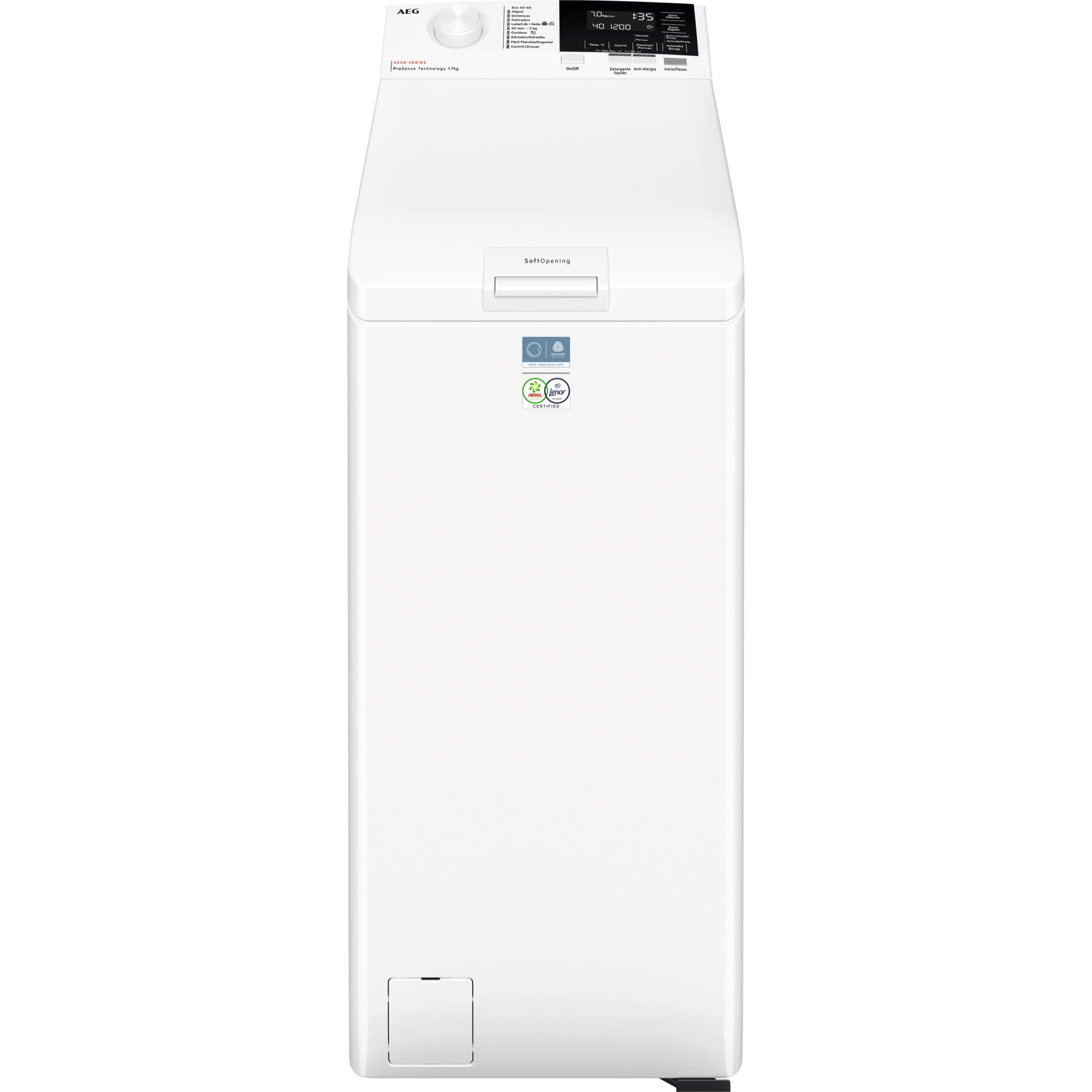 AEG Lavadora de carga superior Serie 6000 ProSense® de 7.0 kg LTA6G7331E