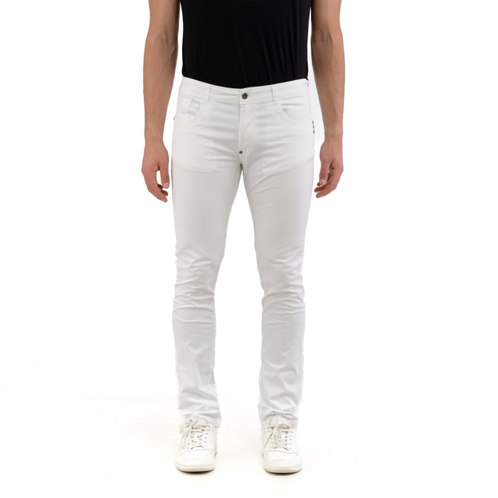 BIKKEMBERGS pantalone uomo off-white