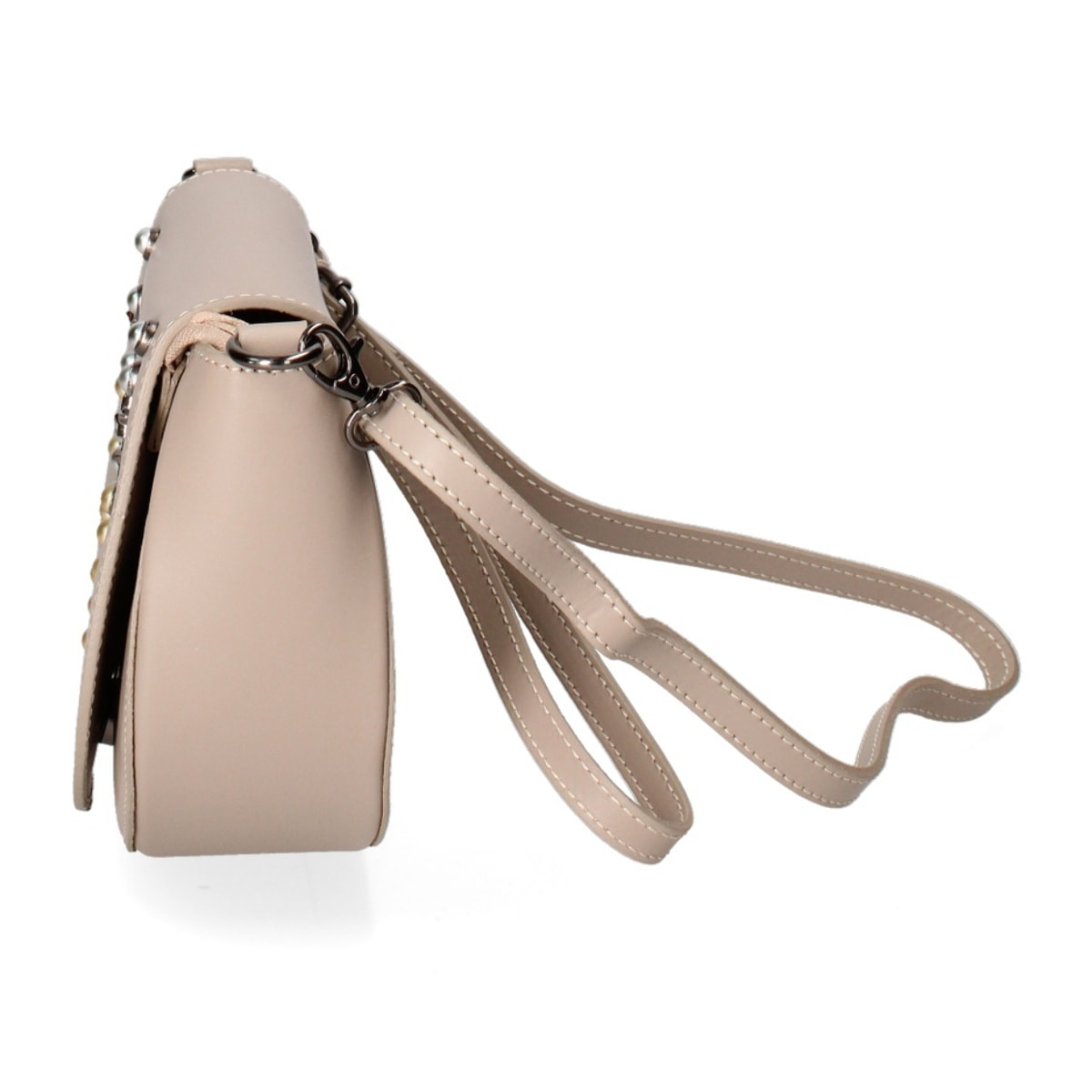 Borsa a spalla da donna Made in Italy - Modello Callisto - Pelle Ruga - 20.0 x 17.0 x 7.0 cm
