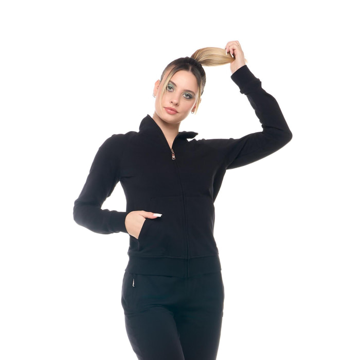 Chándal con cuello y cremallera para mujer Leone Be Glam
