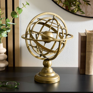 Objet déco Sia sphère armillaire dorée H34cm