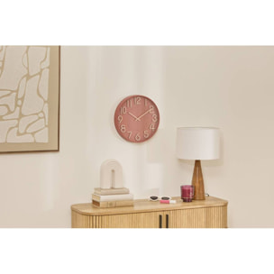 Horloge Homy D.30cm rose