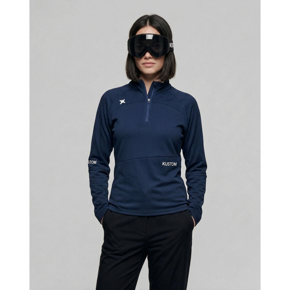 Camiseta térmica para mujer KUSTOM AXIS Thermal - Azul marino