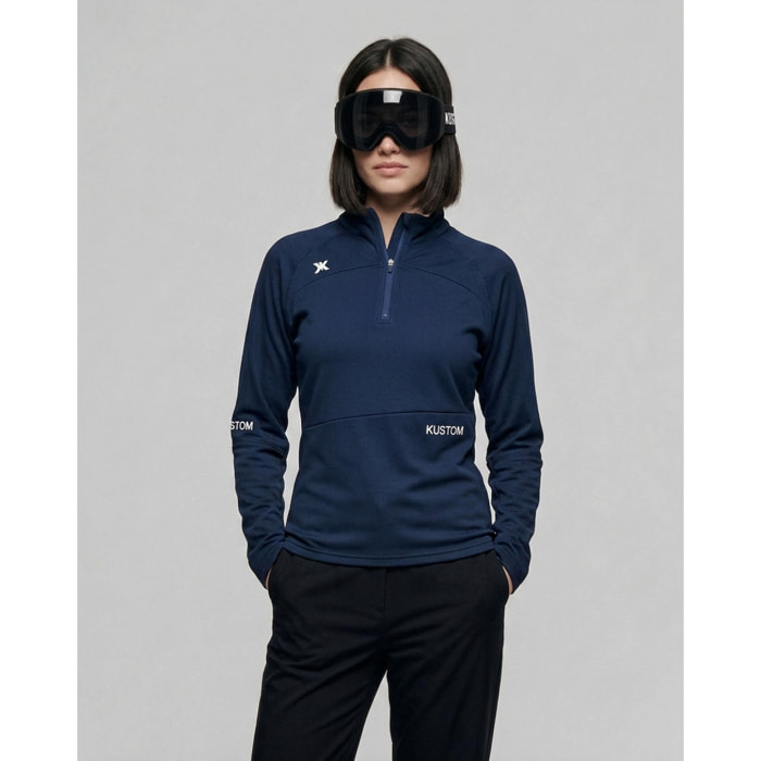 Camiseta térmica para mujer KUSTOM AXIS Thermal - Azul marino