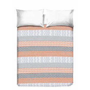 Copriletto di cotone azteco arancio