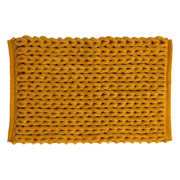 Tapis de bain 50x75cm "Colorama" jaune moutarde