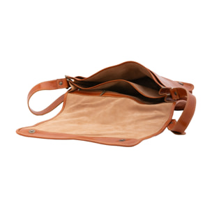 Borsa a tracolla uomo in vera pelle - Modello False - Made in Italy - 30.0 x 38.0 x 12.0 cm