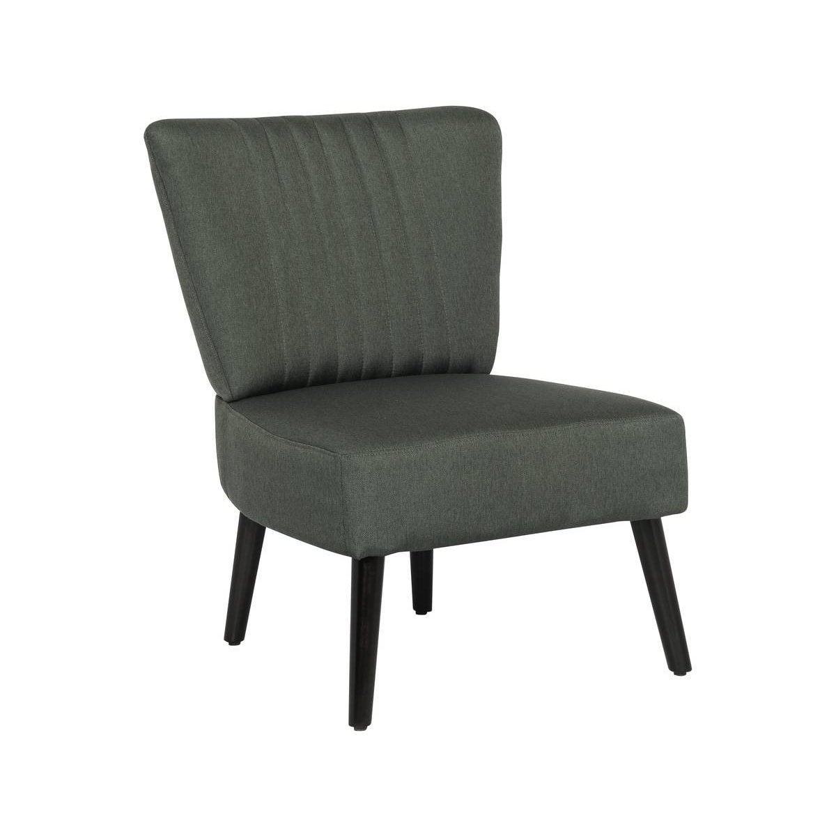 Fauteuil en tissu "Zoé" - 1 place - Gris foncé