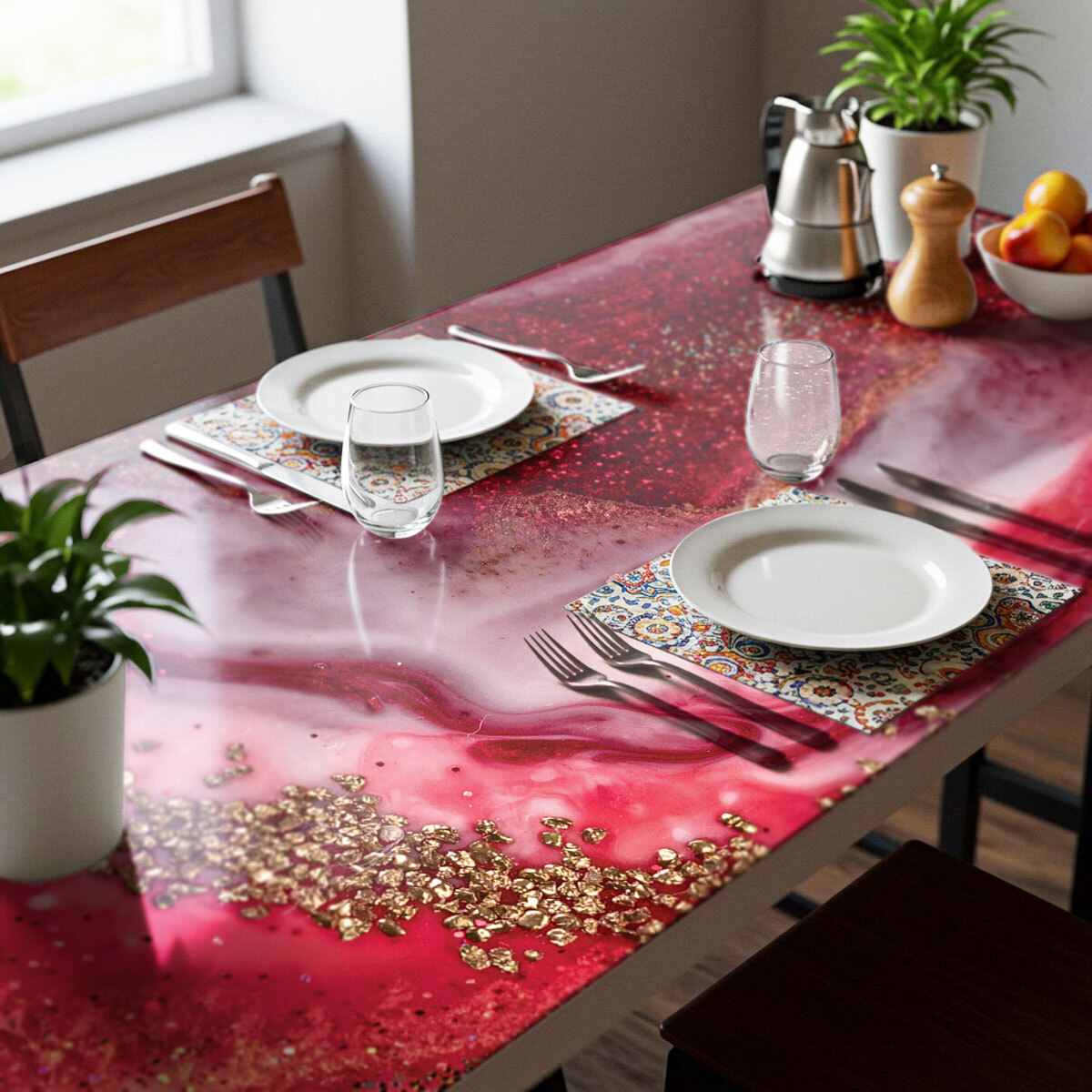 Rouleau revêtement adhésif imperméable - Sticker lavable plan de travail - ÉPOXY APACHE