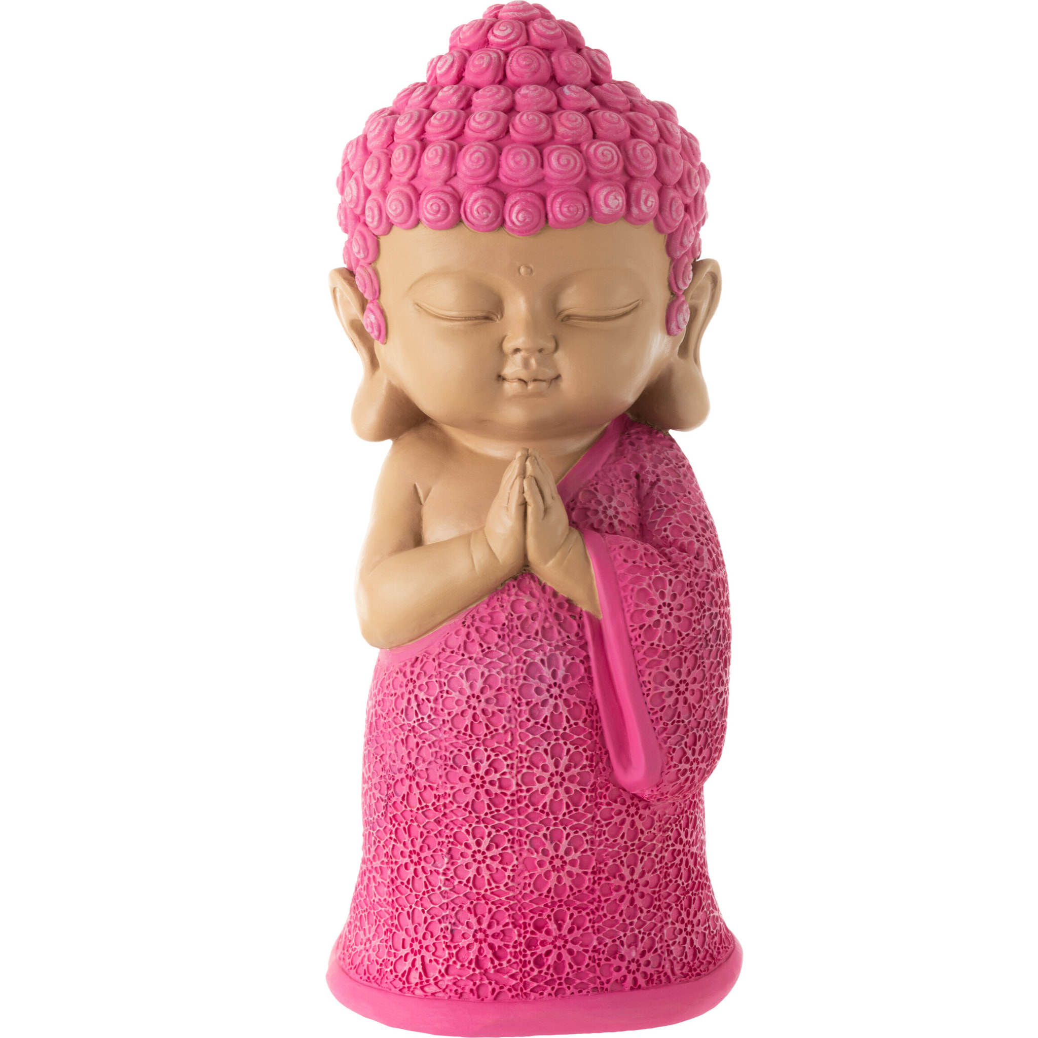J-Line figurine Moine Prière - polyrésine - rose