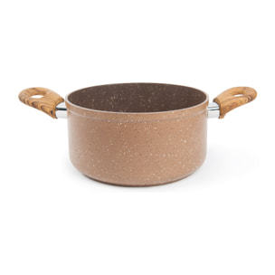 Casserole 20 cm Excelsa – Wood & Stone, Aluminium Beige