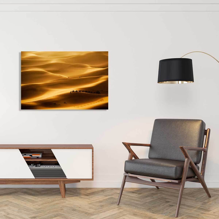 Tableau paysage le desert des nomades  Tableau alu Dibond