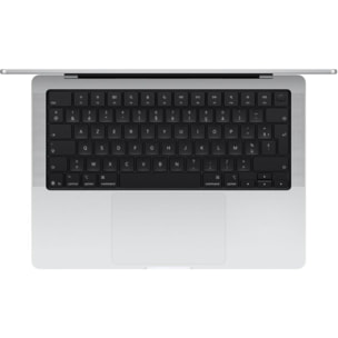 Ordinateur Apple MACBOOK Pro 14" Puce M5 CPU 10 / GPU 10 coeurs Mémoire RAM 16Go Stockage 1To SSD XDR Argent