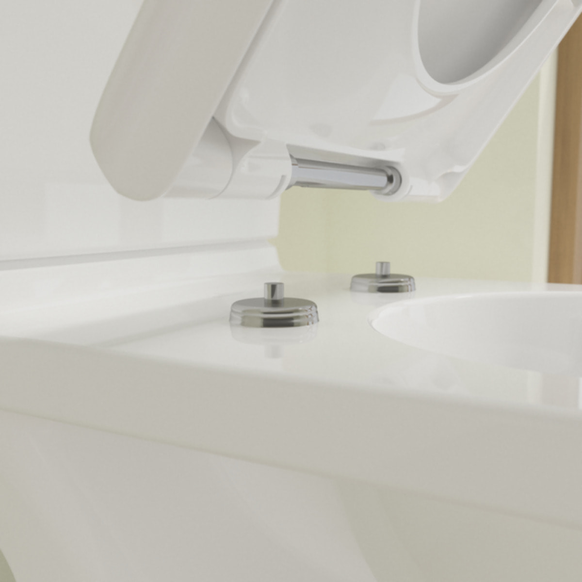 WC à poser sans bride surélevé sortie horizontale VILLEROY & BOCH O.novo avec abattant frein de chute