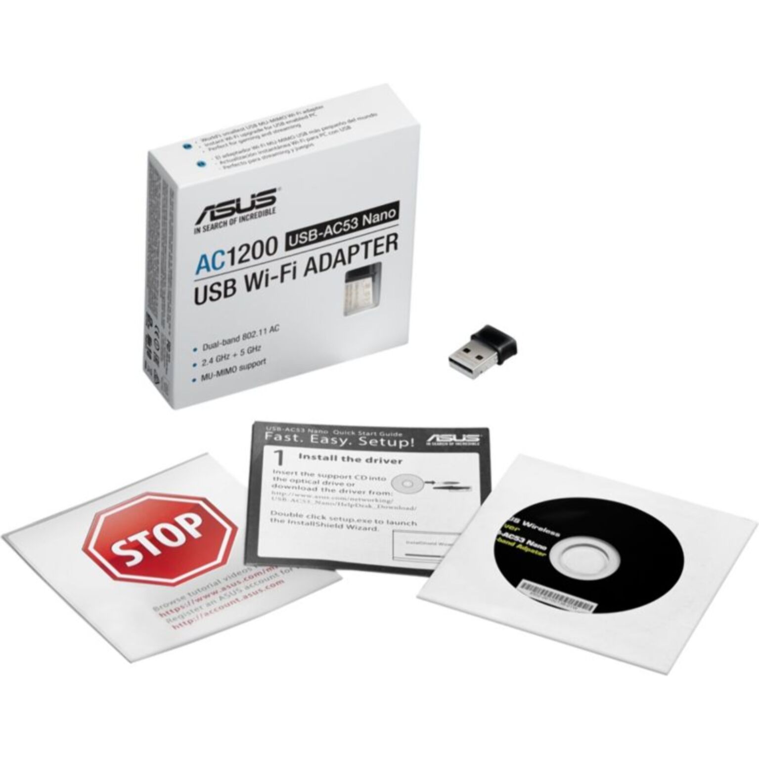 Clé Wi-Fi ASUS USB-AC53 Nano