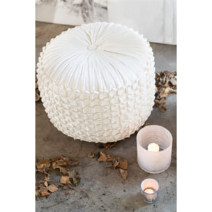 J-Line photophore Cylindrique Craquele - verre - blanc - medium