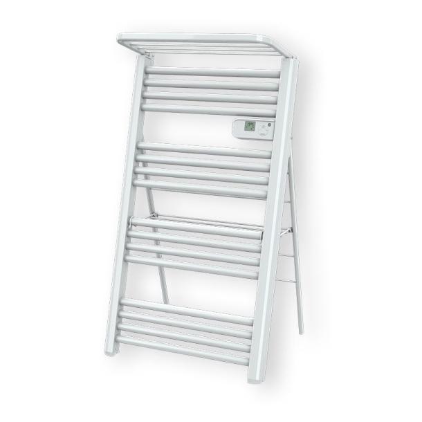 Sèche-serviettes électrique AICA 980x500mm Blanc 400W - 6 Modes, écran LCD, Norme EN442, 2 Ans Garantie - 4