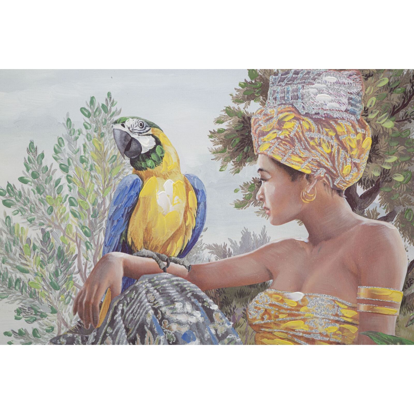 DIPINTO SU TELA KENDA ORIZZONTALE CM 120X3X90