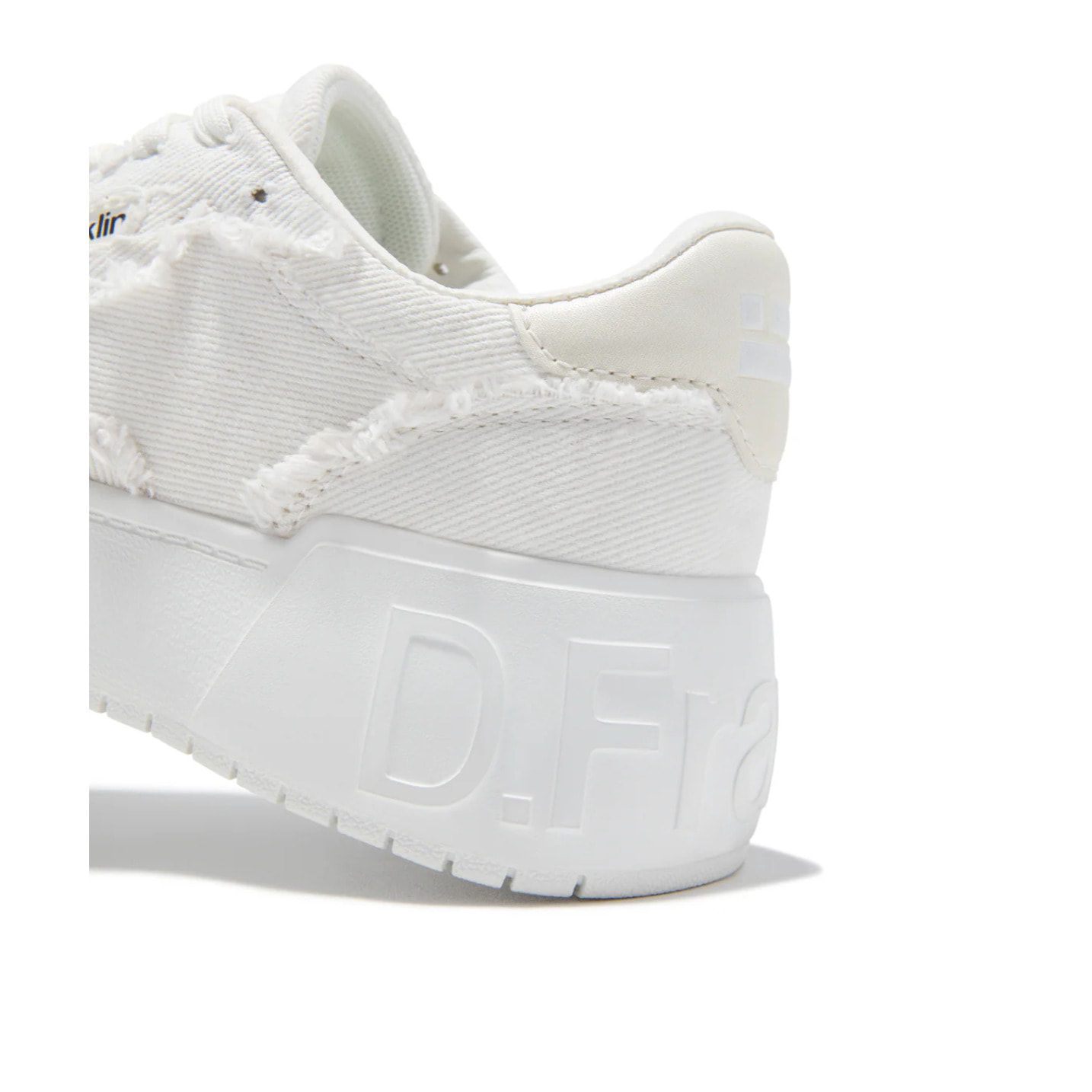 Zapatillas Casual Mujer Court Frayed Blanco D.Franklin