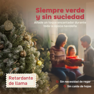 Árbol de Navidad Artificial 180 cm, Árbol de Navidad con 910 Ramas Densas con Nieve, 58 Piñas y Soporte Metálico Plegable, Fácil Montaje, para Salón, Interior, Verde