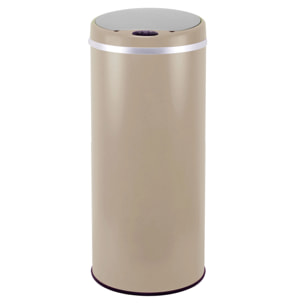Poubelle automatique inox SOHO taupe 42L