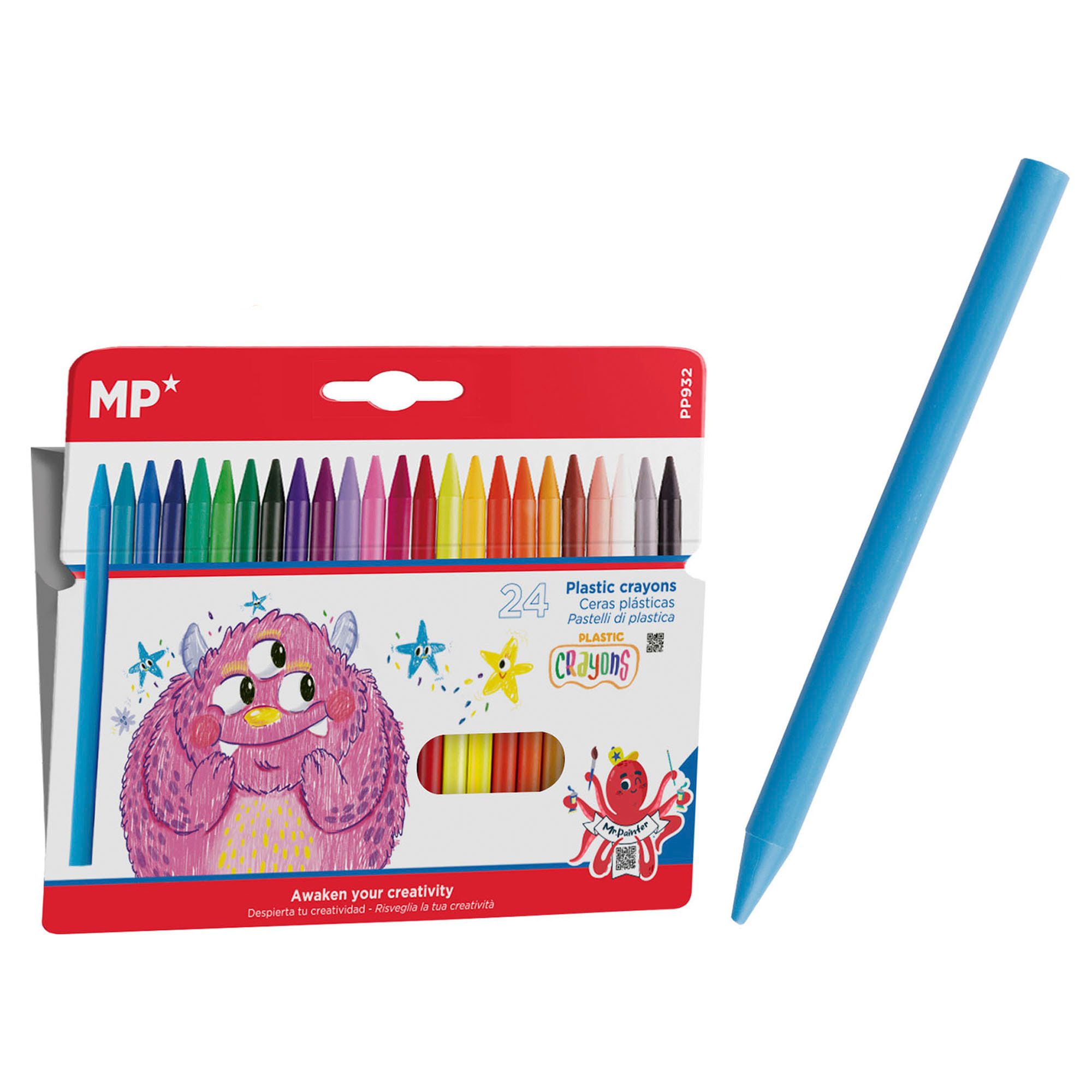 CERA PLÁSTICA colores KIDS 24 Uds.