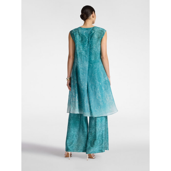 Elena Mirò - Blusa larga estampada - Light - blue