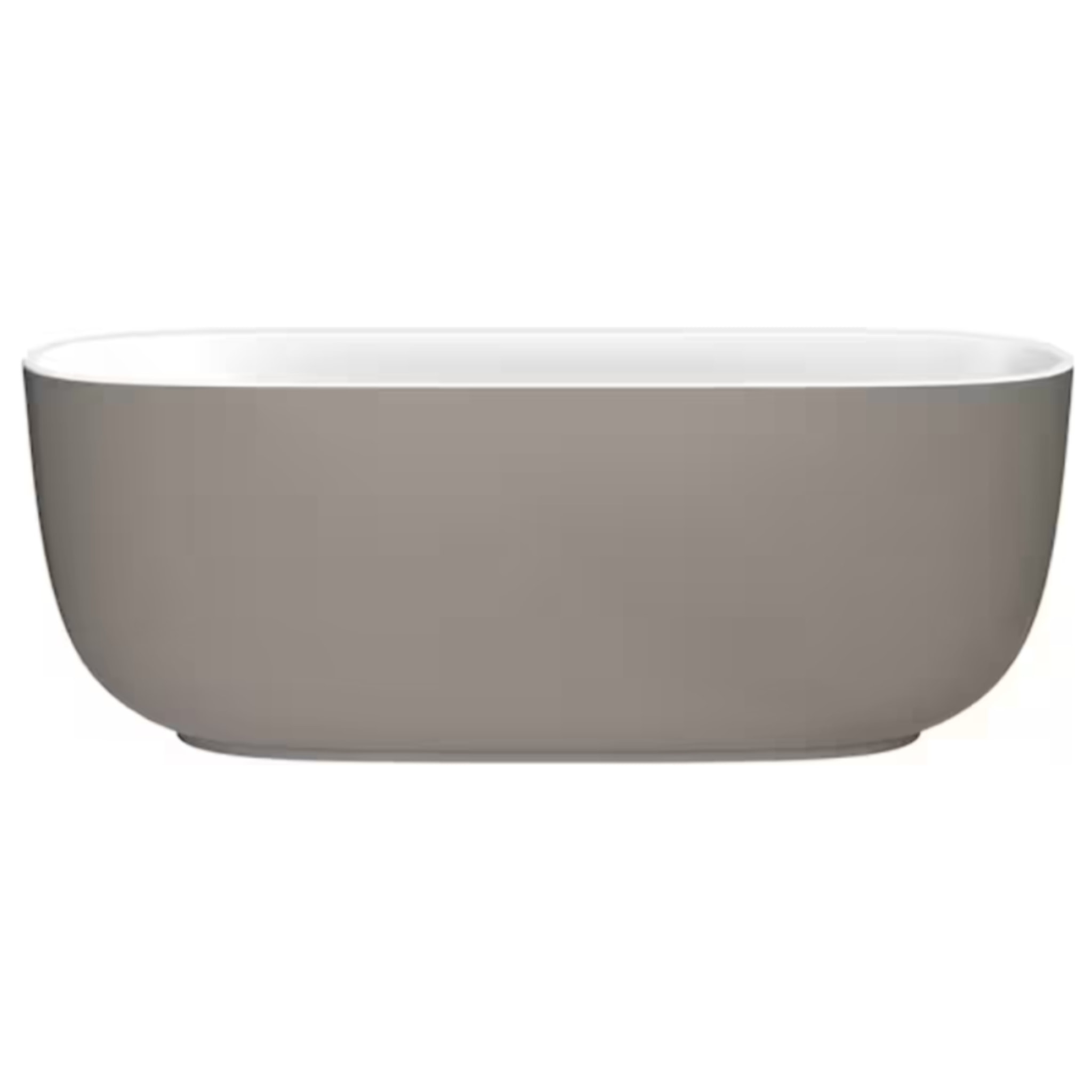 Baignoire îlot 170 x 80 cm Bastille Laque satinée Brun Sepia