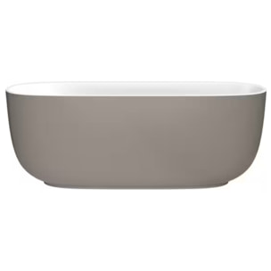 Baignoire îlot 170 x 80 cm Bastille Laque satinée Brun Sepia