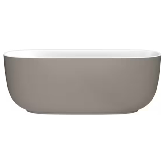 Baignoire îlot 170 x 80 cm Bastille Laque satinée Brun Sepia