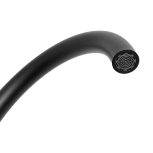 Robinet d'évier Swiss Aqua Technologies Mood avec bras tournant noir mat SATBSMOOD280KC