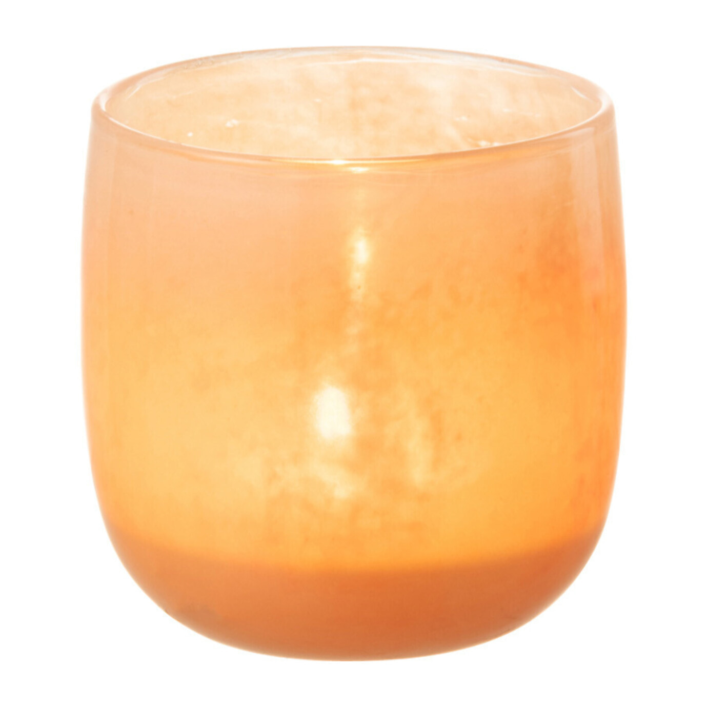 J-Line vase Corrie - verre - corail - small - Ø 10.5 cm