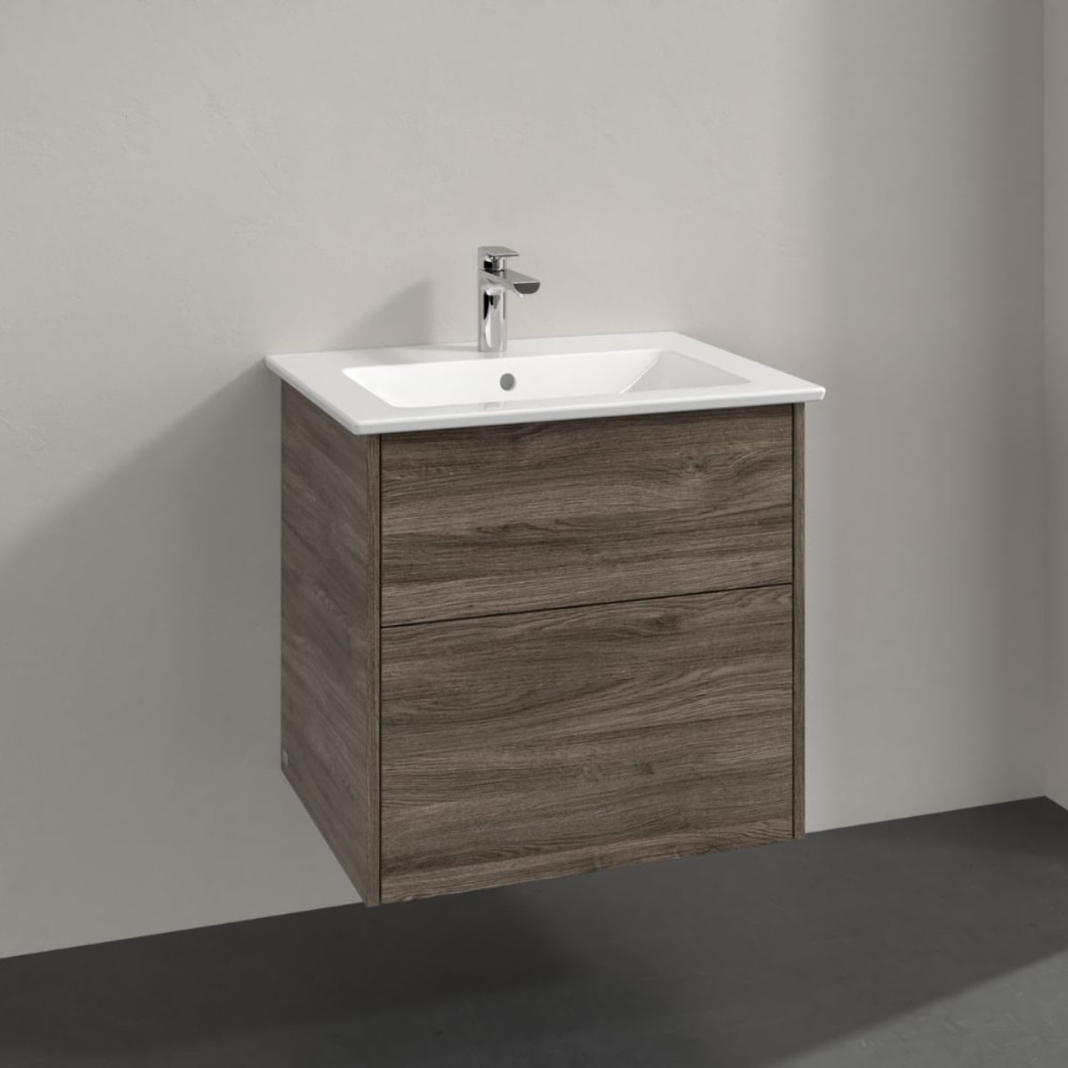 Set meuble avec vasque Finero Villeroy & Boch 65cm Chêne stone oak