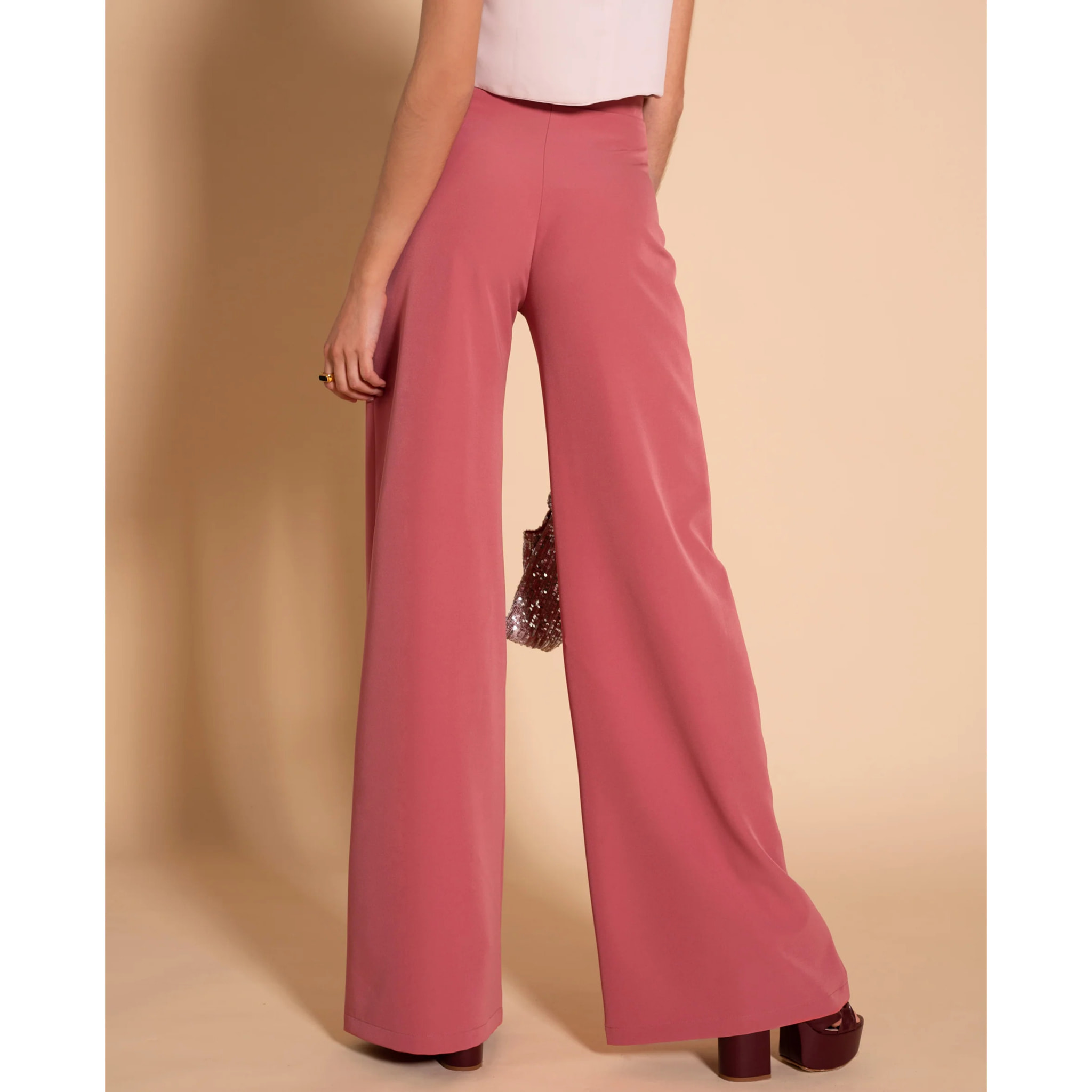 Pantalón de mujer palazzo elegante