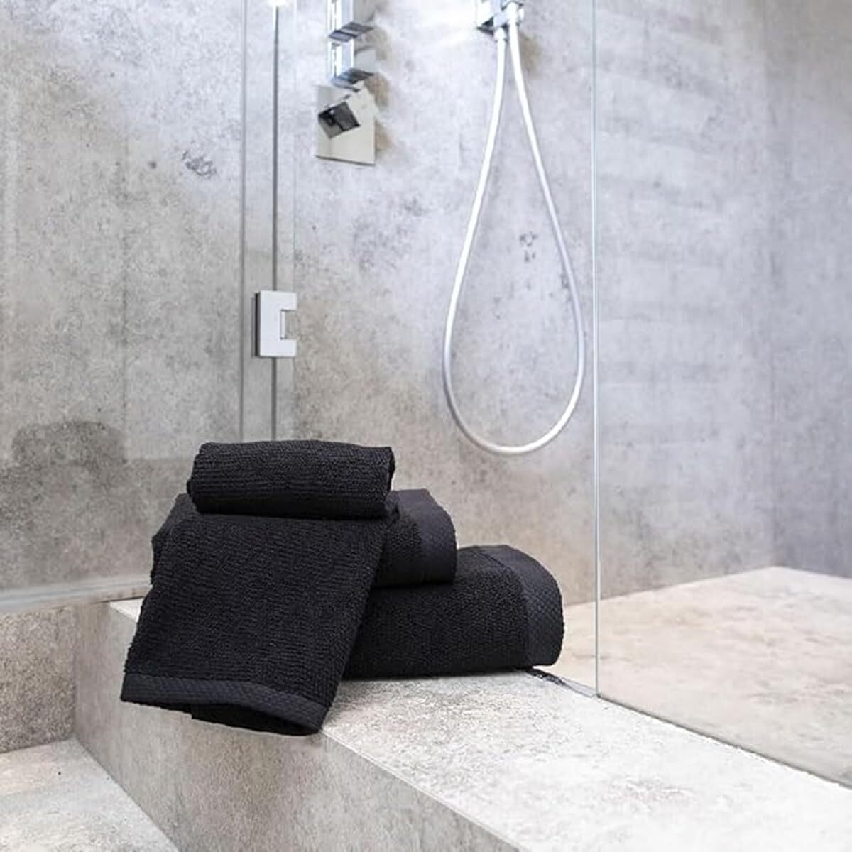 INTRECCI HOME Set Bagno 2 Asciugamani Ospite, in Puro Cotone 500 g,Morbidezza Extra, Assorbenza Superiore, Elegante e Durevole