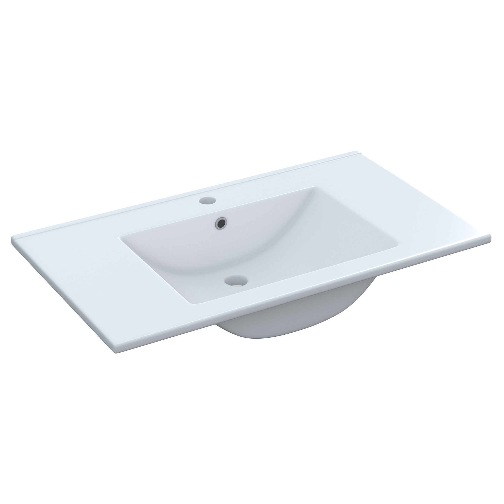 Mobiletto Bagno Sospeso Mobile Legno Con 2 Ante Ripiani e Vani Aperti Lavabo In Ceramica Con Specchio E Led Design Nordico 80 x 45 x 64 Cm Rovere