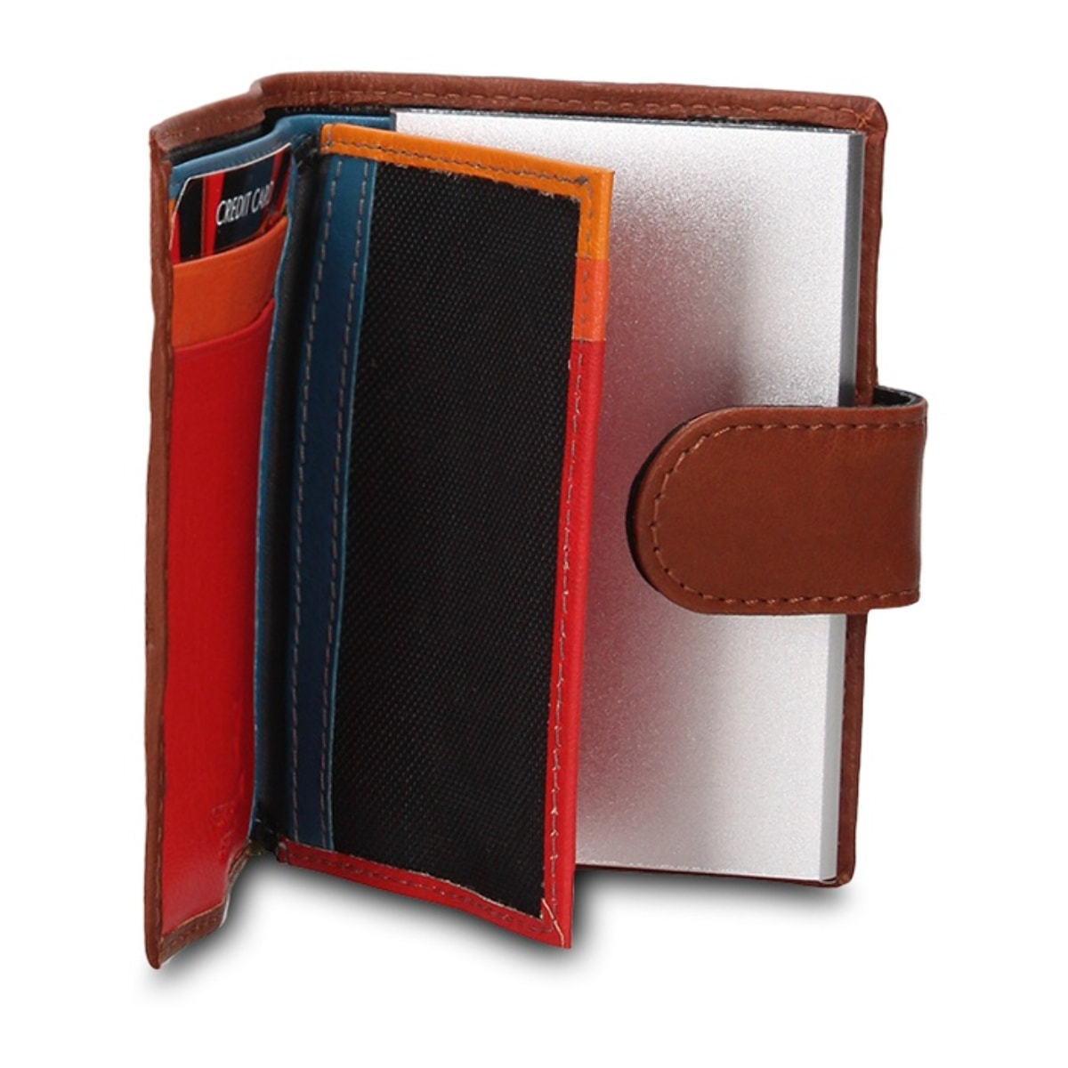 Portafoglio uomo in vera pelle - Modello Vesper Pro - Casual - 7.5 x 10.0 x 2.0 cm