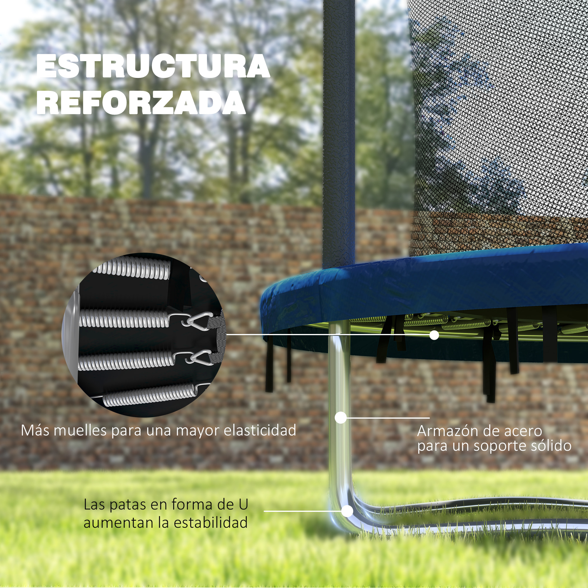 Cama Elástica Infantil Ø183 cm, Trampolín para Niños de +6 Años con Red de Seguridad, Barras Acolchadas, Funda de Seguridad y Marco de Acero, para Interior y Exterior