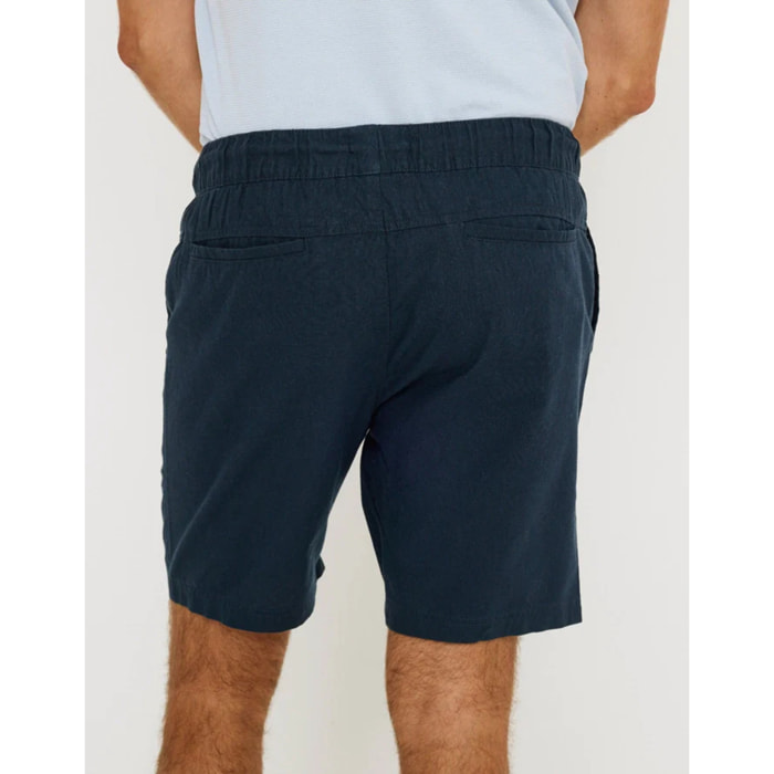 Bermuda Lino Azul Marino - Damu