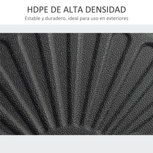 Outsunny Base de Sombrilla Rellenable de Agua 22 kg para Postes 38/48mm Ø51x28cm