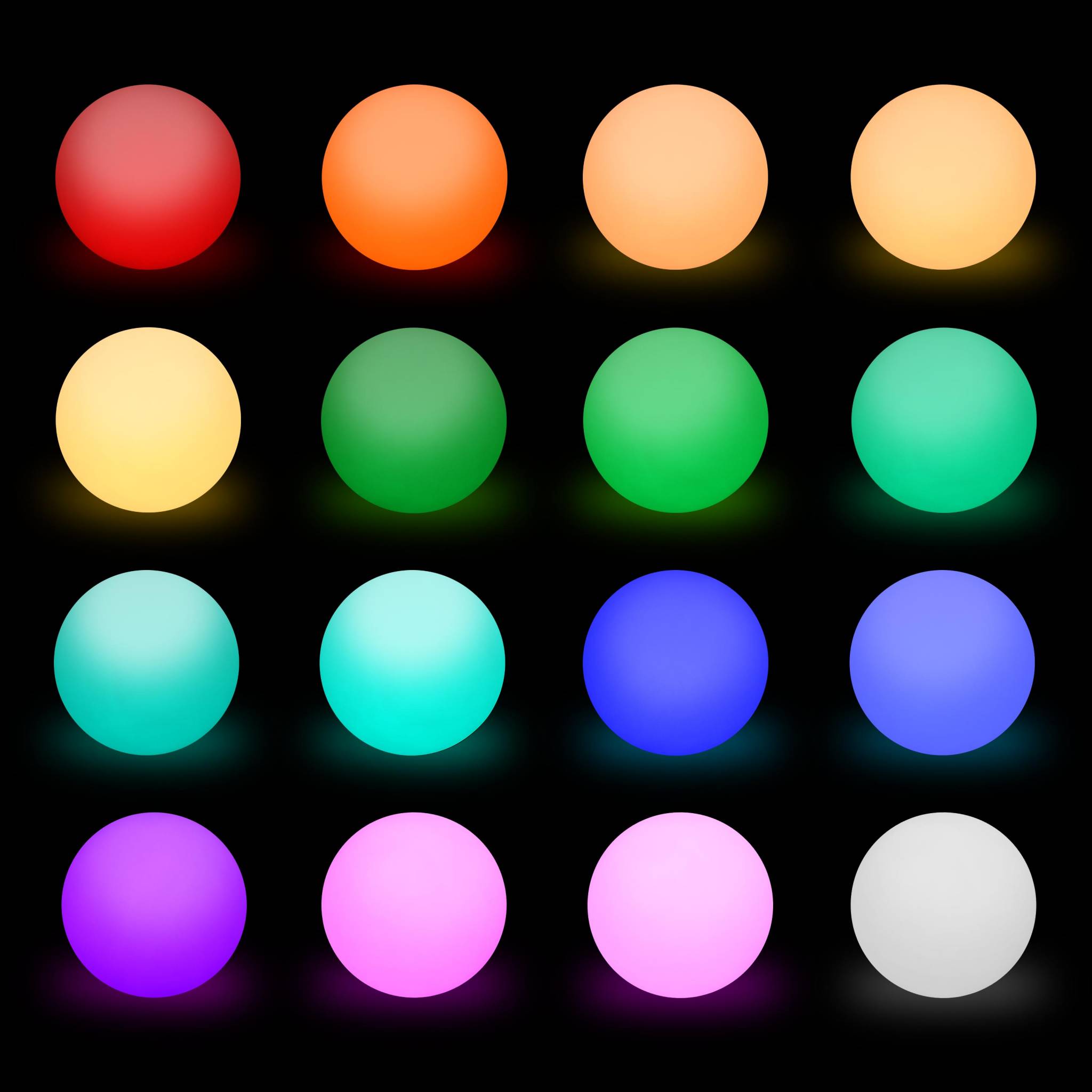 Boule lumineuse intérieur/extérieur LED sans fil 16 couleurs SPHÈRE LED