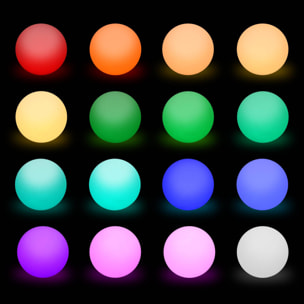 Boule lumineuse intérieur/extérieur LED sans fil 16 couleurs SPHÈRE LED