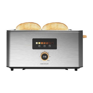 Cecotec Tostadora Vertical 1 Ranura Larga Touch&Toast Extra. 1000 W,24 Rebanas d